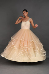 Peach One Shoulder GownIMG_1264