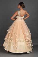 Peach One Shoulder GownIMG_1266