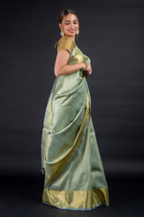 Green Striped Kanchivaram Saree_DSC2351