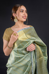 Green Striped Kanchivaram Saree_DSC2353