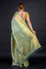 Green Striped Kanchivaram Saree_DSC2354