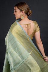 Green Striped Kanchivaram Saree_DSC2356