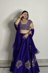 Studded Blouse Lehenga  Set