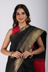 Black Kanchivaram SareeIMG_9916