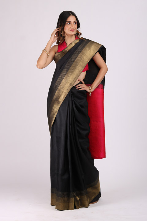 Black Kanchivaram Saree