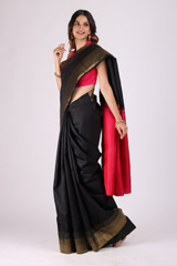 Black Kanchivaram SareeIMG_9921