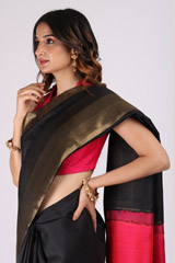 Black Kanchivaram SareeIMG_9922