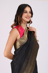 Black Kanchivaram SareeIMG_9923