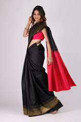 Black Kanchivaram SareeIMG_9926