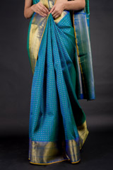 Teal Kanchivaram Saree_DSC2315