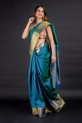 Teal Kanchivaram Saree_DSC2317
