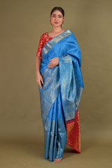 Blue Silk Saree