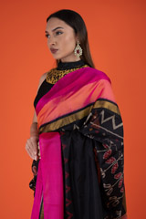 Black Ikat SareeDSC02529