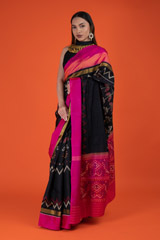 Black Ikat SareeDSC02530