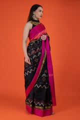 Black Ikat SareeDSC02532