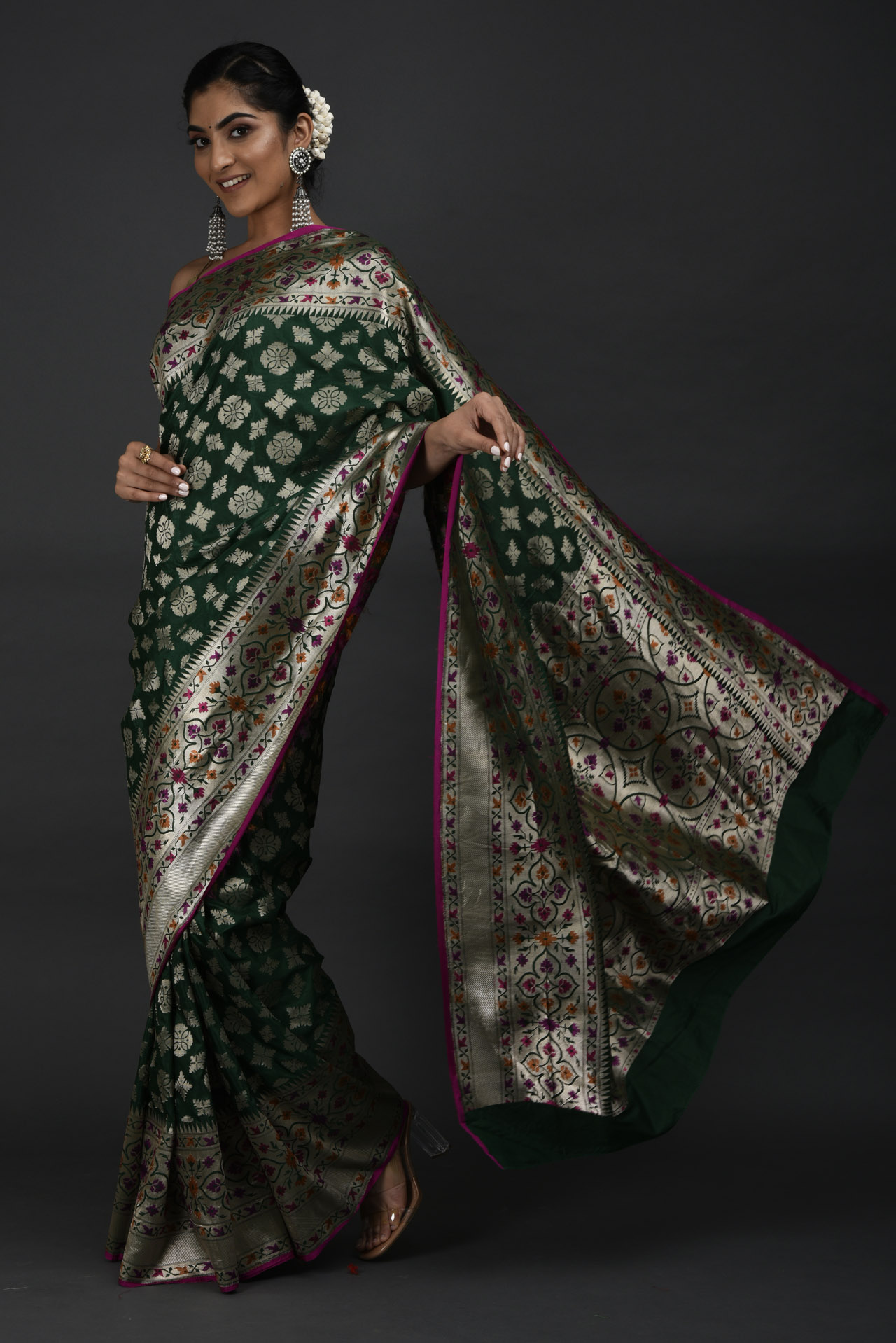 GREEN SILK SAREE