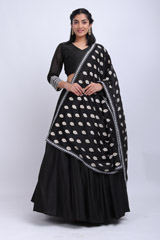 Black Embroidered Lehenga SetIMG_9363
