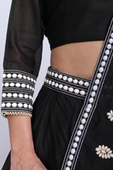 Black Embroidered Lehenga SetIMG_9382