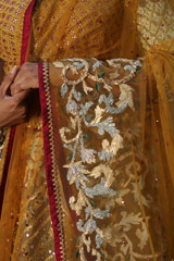 Green Chanderi LehengaIMG_9473