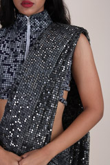 Pixel Printed Embroidered SareeIMG_5867