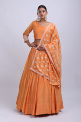 Orange Embroidered Lehenga SetIMG_8940