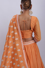 Orange Embroidered Lehenga SetIMG_8977