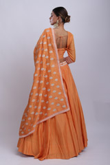 Orange Embroidered Lehenga SetIMG_8978