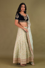Mint Green Embellished LehengaDSC01632