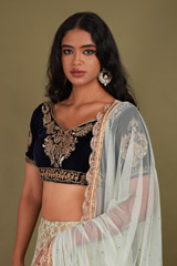 Mint Green Embellished LehengaDSC01636