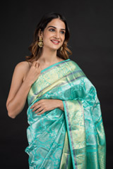 Green Silver Zari Silk Saree_DSC2547