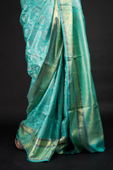 Green Silver Zari Silk Saree_DSC2548