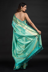 Green Silver Zari Silk Saree_DSC2553