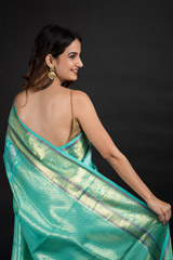 Green Silver Zari Silk Saree_DSC2554