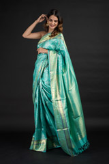 Green Silver Zari Silk Saree_DSC2556