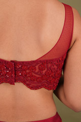 Deep Red Embroidered LehengaDSC01690