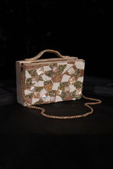 Embellished Fur Suede ClutchIMG_1780