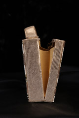 Embellished Fur Suede ClutchIMG_1781