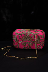 Fuchsia Melody Clutch