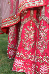 Red And Coral LehengaIMG_0263