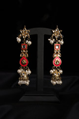 Meenakari Orange Jewelry SetIMG_1241