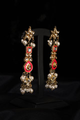 Meenakari Orange Jewelry SetIMG_1245