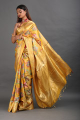 Golden Silk Saree