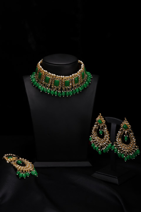 Pearl And Kundan Jewellery Set