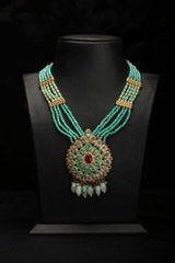 Aqua Green Beads Necklace SetIMG_0834