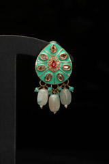 Aqua Green Beads Necklace SetIMG_0840