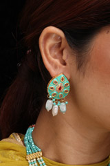 Aqua Green Beads Necklace SetIMG_1121