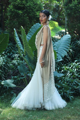 Ivory Gold Rikky Lehenga SareeIMG_8951