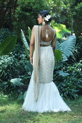 Ivory Gold Rikky Lehenga SareeIMG_8963