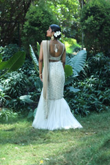 Ivory Gold Rikky Lehenga SareeIMG_8965