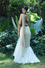 Ivory Gold Rikky Lehenga SareeIMG_8970